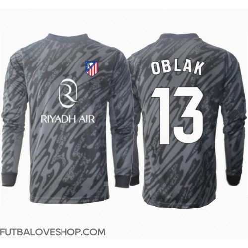 Dres Atletico Madrid Jan Oblak #13 Brankarsky Domáci 2024-25 Dlhy Rukáv